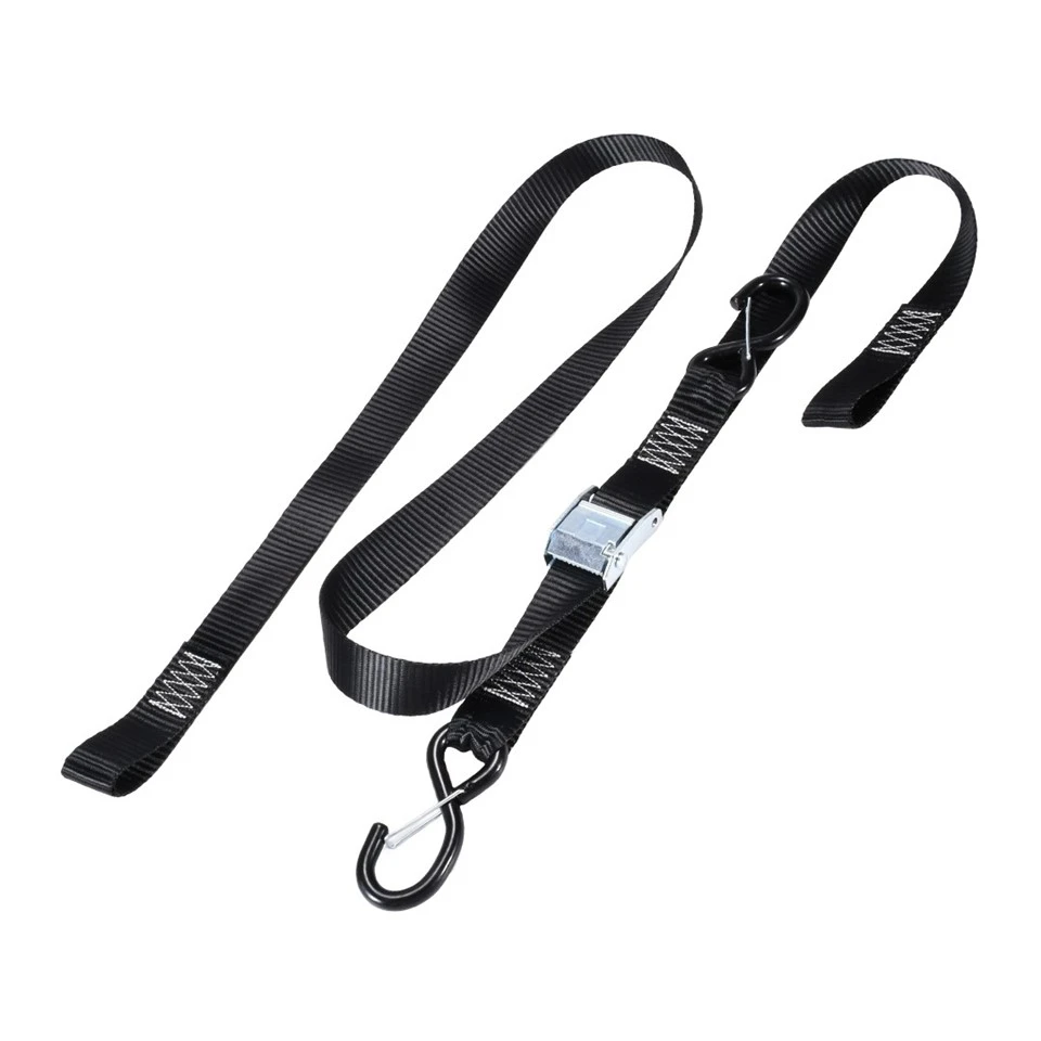 1.5 Inch Motorcycle Cam Buckle Tie Downs With S-Locking Hook, 1200lbs. BS factory