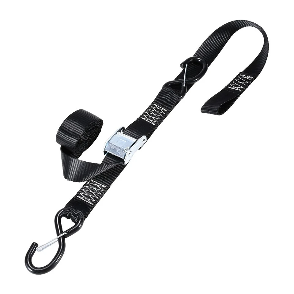 1.5 Inch Motorcycle Cam Buckle Tie Downs With S-Locking Hook, 1200lbs. BS suppliers