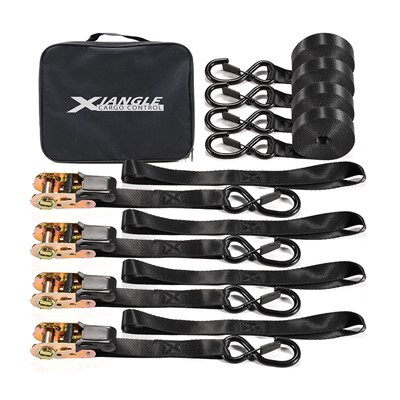 소프트 루프가 있는 4팩 1인치 래칫 스트랩 헤비듀티